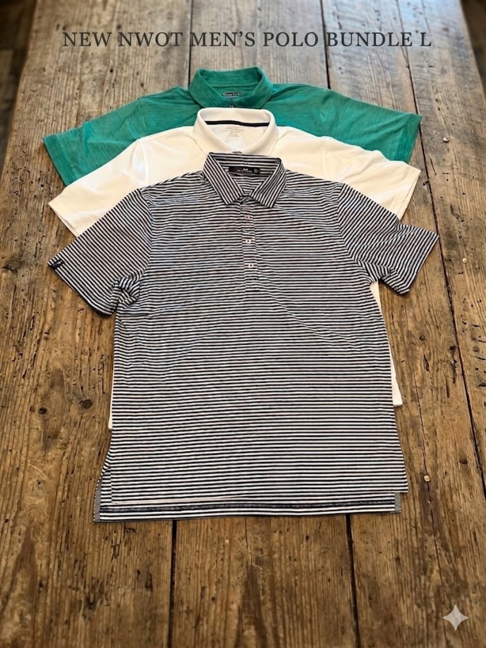 NWOT Men's L Performance Polo Shirt Bundle 3pc Ralph Lauren ($200+ Value)